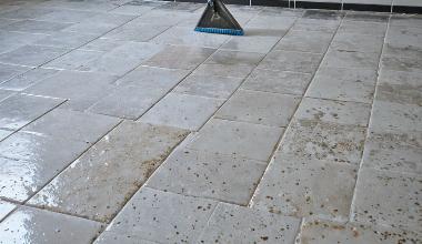Grout cleaning and restoration